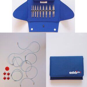 addi Click Rocket 2 Square Short Interchangeable Knitting Needles Nickel Metal